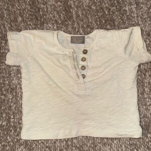 Coyuchi 100% organic cotton button shirt - size 6-12 months